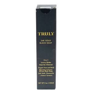 Truly 24K 2-in-1 Luxury Butter Gold Black Soap 5 oz